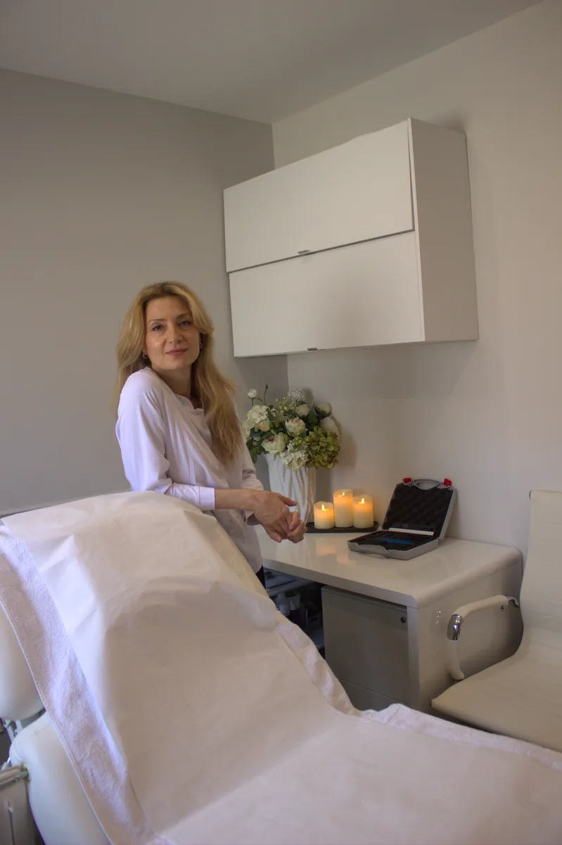 Seda in the treatment room at Skin Tech Clinic, York